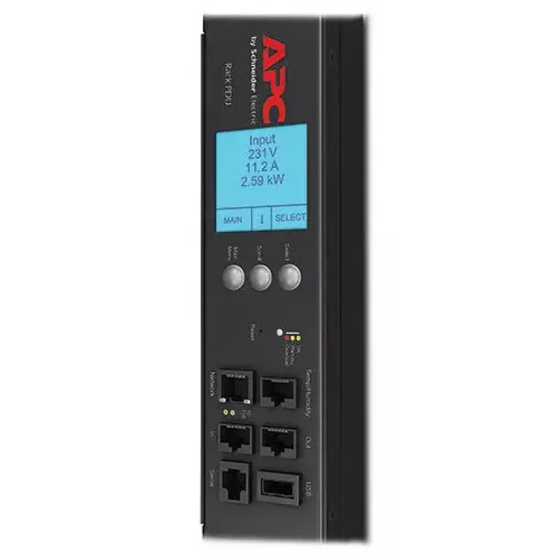 APC Rack PDU 2G, matuojantis su perjungimu, ZeroU, 32A, 230V, (21) C13 ir (3) C19