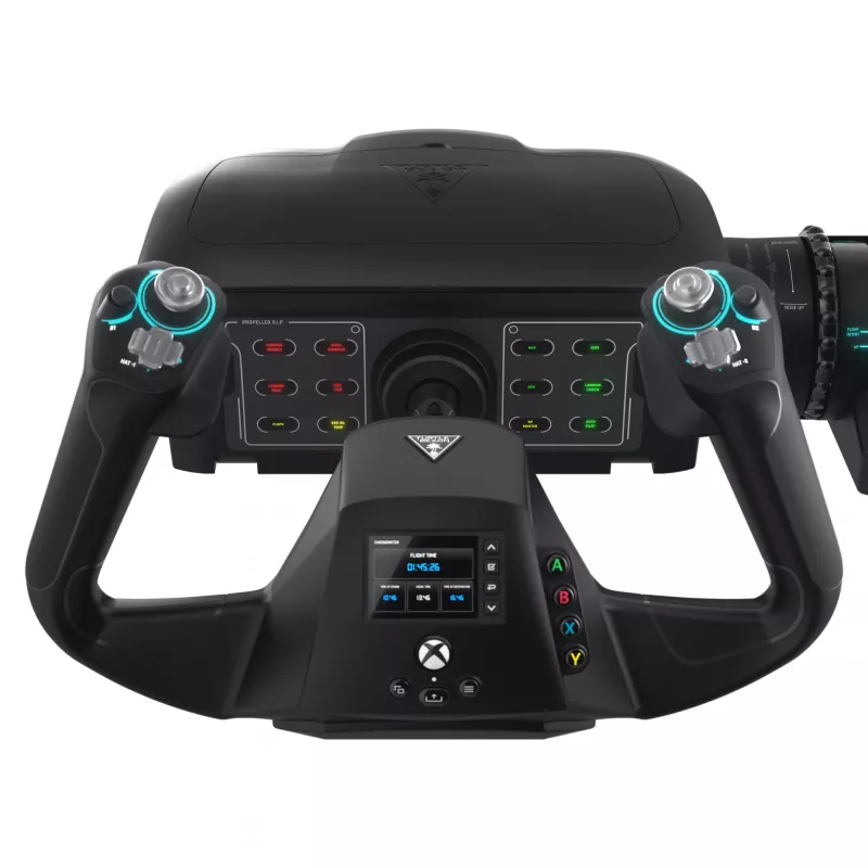 Vairas su pedalais ir droseliu Turtle Beach VelocityOne Flight Black USB analoginis skaitmeninis PC Xbox