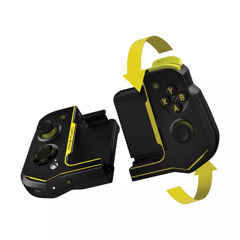 Žaidimų pultas Turtle Beach Atom juodas geltonas Bluetooth Android belaidis