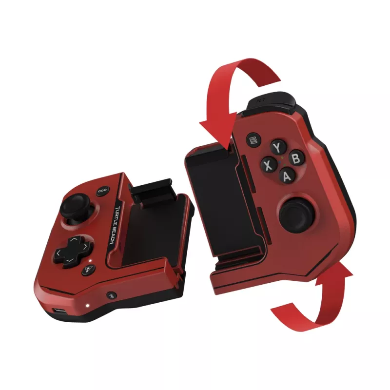 Žaidimų pultelis Turtle Beach Atom juodas raudonas Bluetooth Android belaidis