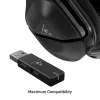 Ausinės Turtle Beach Stealth 600 Gen 2 MAX — laidinės ir belaidės, USB-C, uždengiančios ausis, 20–20000 Hz, Juodos