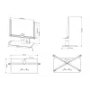 Stalo stovas Multibrackets M VESA Turn Black Large MAX 600x400