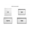 Multibrackets M 1:1 rankomis valdomas projektoriaus ekranas 200x200, 112 colių White Edition
