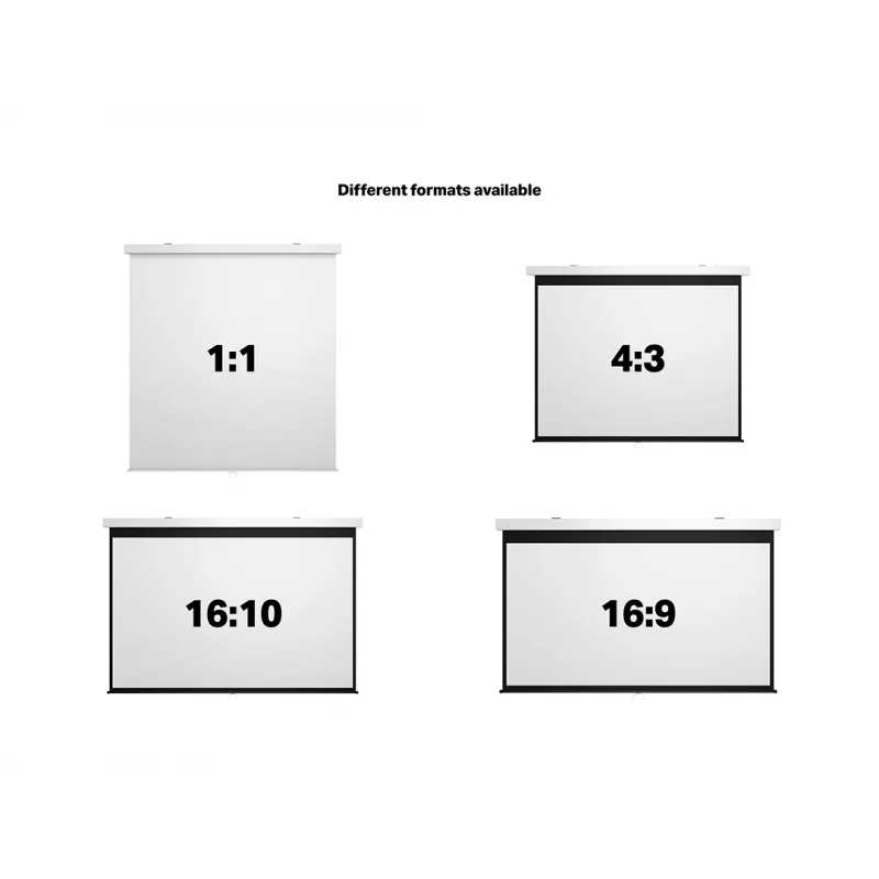 Multibrackets M 1:1 rankomis valdomas projektoriaus ekranas 200x200, 112 colių White Edition
