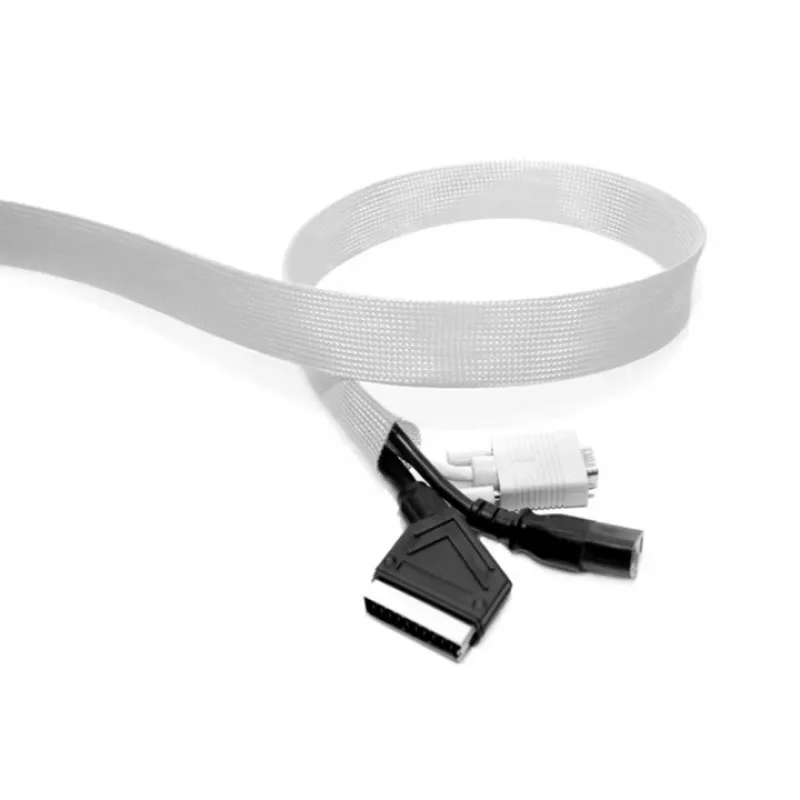 Kabelių kojinė ritinyje MULTIBRACKETS M Universal, sidabrinė, 40 mm plotis × 50 m ilgis, poliesteris, -15–65 °C