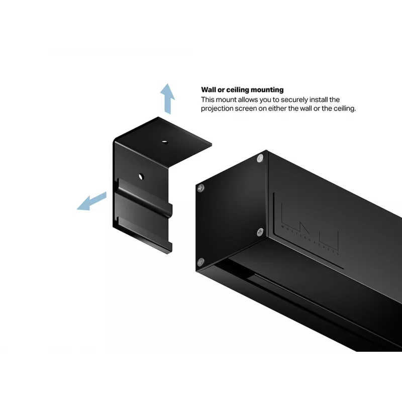 Multibrackets M 16:9 motorizuotas projektorinis ekranas 240x135, 108 coliai Black Edition