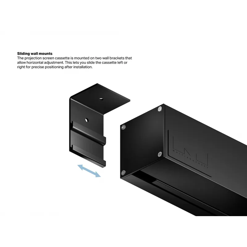 Multibrackets M 16:9 motorizuotas projektorinis ekranas 240x135, 108 coliai Black Edition