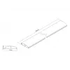 Multibrackets M kabelių kanalas SS juodas 75 mm plotis - 1600 mm ilgis