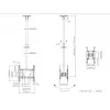 Lubinis laikiklis Multibrackets M Public Medium Back to Back Juodas 3000