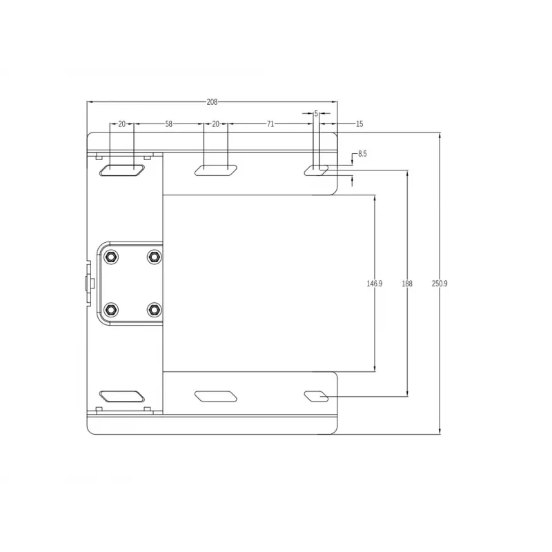 Pasukama laikiklio ranka MULTIBRACKETS M Universal 180° — 26–47 colių ekranams, VESA iki 400×400, max 25 kg, juoda