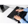 Mousetrapper Delta Mouse Grey Extended USB-A – ergonominė pelė su valdymo juosta