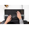 Mousetrapper Delta Mouse Grey Extended USB-A – ergonominė pelė su valdymo juosta