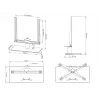 Stalinis stovas televizoriui Multibrackets M VESA Tablestand Turn Black Medium MAX 400x400