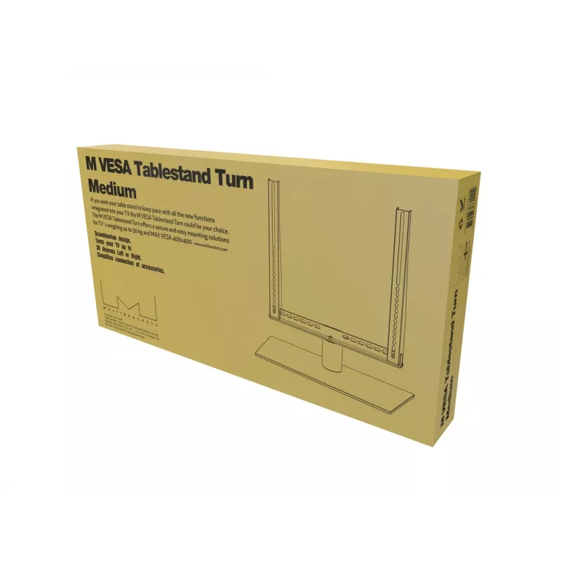 Stalinis stovas televizoriui Multibrackets M VESA Tablestand Turn Black Medium MAX 400x400