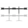 Triple monitorio stovo praplėtimo rinkinys MULTIBRACKETS M VESA 3 ekranams 24–32 col. iki 24 kg, aliuminis/plastikas, juodas