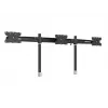 Triple monitorio stovo praplėtimo rinkinys MULTIBRACKETS M VESA 3 ekranams 24–32 col. iki 24 kg, aliuminis/plastikas, juodas