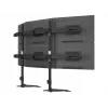 Triple monitorio stovo praplėtimo rinkinys MULTIBRACKETS M VESA 3 ekranams 24–32 col. iki 24 kg, aliuminis/plastikas, juodas