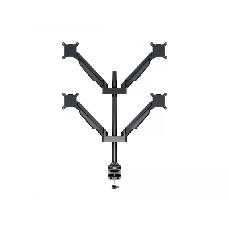 Monitoriaus ranka MULTIBRACKETS M VESA Gas Lift Arm Quad Black HD — spaustuvas/varžtas, 84 kg, VESA 75×75–100×100, 15–32 colių, pakreipimas -45°–75°