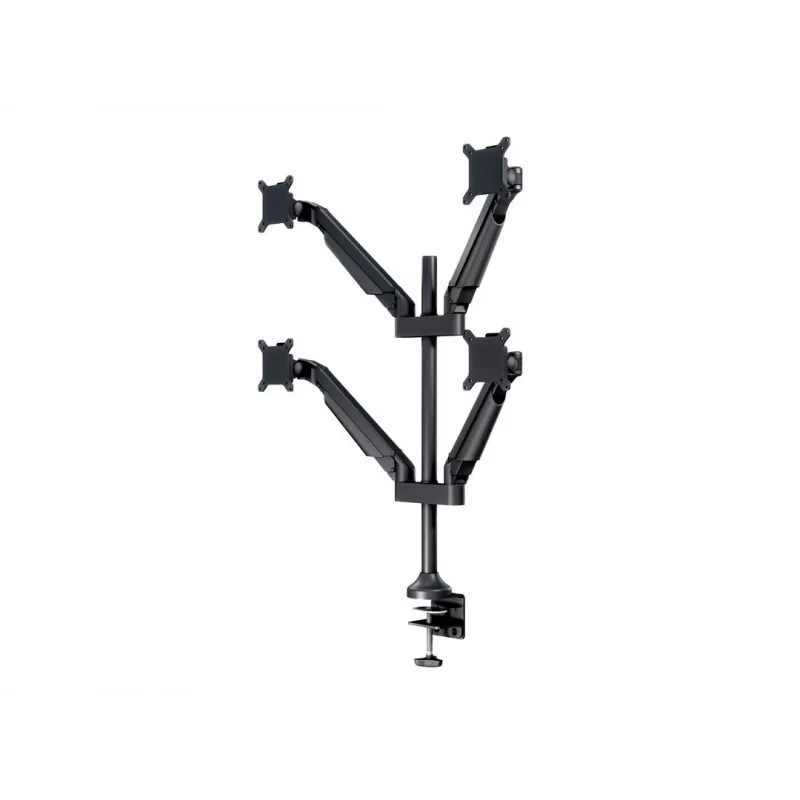 Monitoriaus ranka MULTIBRACKETS M VESA Gas Lift Arm Quad Black HD — spaustuvas/varžtas, 84 kg, VESA 75×75–100×100, 15–32 colių, pakreipimas -45°–75°