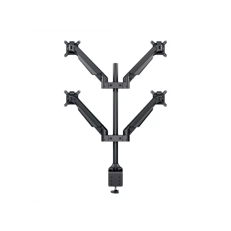 Monitoriaus ranka MULTIBRACKETS M VESA Gas Lift Arm Quad Black HD — spaustuvas/varžtas, 84 kg, VESA 75×75–100×100, 15–32 colių, pakreipimas -45°–75°