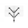 Monitoriaus ranka MULTIBRACKETS M VESA Gas Lift Arm Quad Black HD — spaustuvas/varžtas, 84 kg, VESA 75×75–100×100, 15–32 colių, pakreipimas -45°–75°