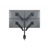 Monitoriaus ranka MULTIBRACKETS M VESA Gas Lift Arm Quad Black HD — spaustuvas/varžtas, 84 kg, VESA 75×75–100×100, 15–32 colių, pakreipimas -45°–75°