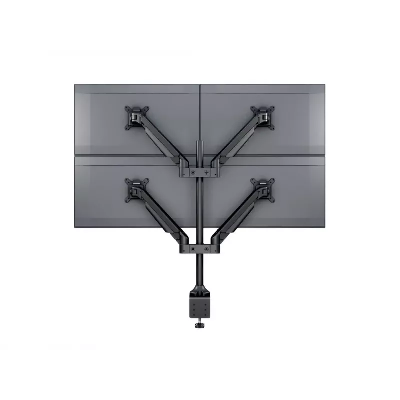 Monitoriaus ranka MULTIBRACKETS M VESA Gas Lift Arm Quad Black HD — spaustuvas/varžtas, 84 kg, VESA 75×75–100×100, 15–32 colių, pakreipimas -45°–75°