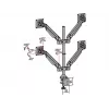 Monitoriaus ranka MULTIBRACKETS M VESA Gas Lift Arm Quad Black HD — spaustuvas/varžtas, 84 kg, VESA 75×75–100×100, 15–32 colių, pakreipimas -45°–75°
