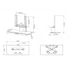 Stalinis stovas Multibrackets M VESA Tablestand Turn Black X Small MAX 200x200