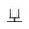 Multibrackets M VESA stalinis stovas Turn Small MAX 300x300 juodas