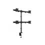 Multibrackets M Deskmount Basic Quad laikiklis monitoriui, spaustuvas/varžtinis, 32 kg, 38,1 cm (15 col.), 68,6 cm (27 col.), 100 x 100 mm, juodas