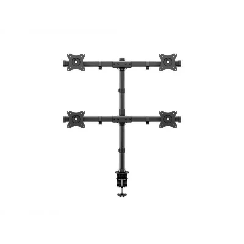Multibrackets M Deskmount Basic Quad laikiklis monitoriui, spaustuvas/varžtinis, 32 kg, 38,1 cm (15 col.), 68,6 cm (27 col.), 100 x 100 mm, juodas