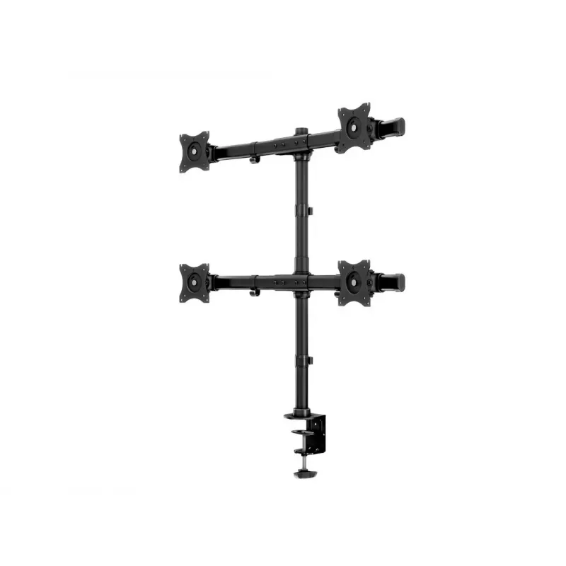 Multibrackets M Deskmount Basic Quad laikiklis monitoriui, spaustuvas/varžtinis, 32 kg, 38,1 cm (15 col.), 68,6 cm (27 col.), 100 x 100 mm, juodas