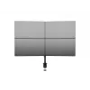 Multibrackets M Deskmount Basic Quad laikiklis monitoriui, spaustuvas/varžtinis, 32 kg, 38,1 cm (15 col.), 68,6 cm (27 col.), 100 x 100 mm, juodas