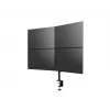 Multibrackets M Deskmount Basic Quad laikiklis monitoriui, spaustuvas/varžtinis, 32 kg, 38,1 cm (15 col.), 68,6 cm (27 col.), 100 x 100 mm, juodas