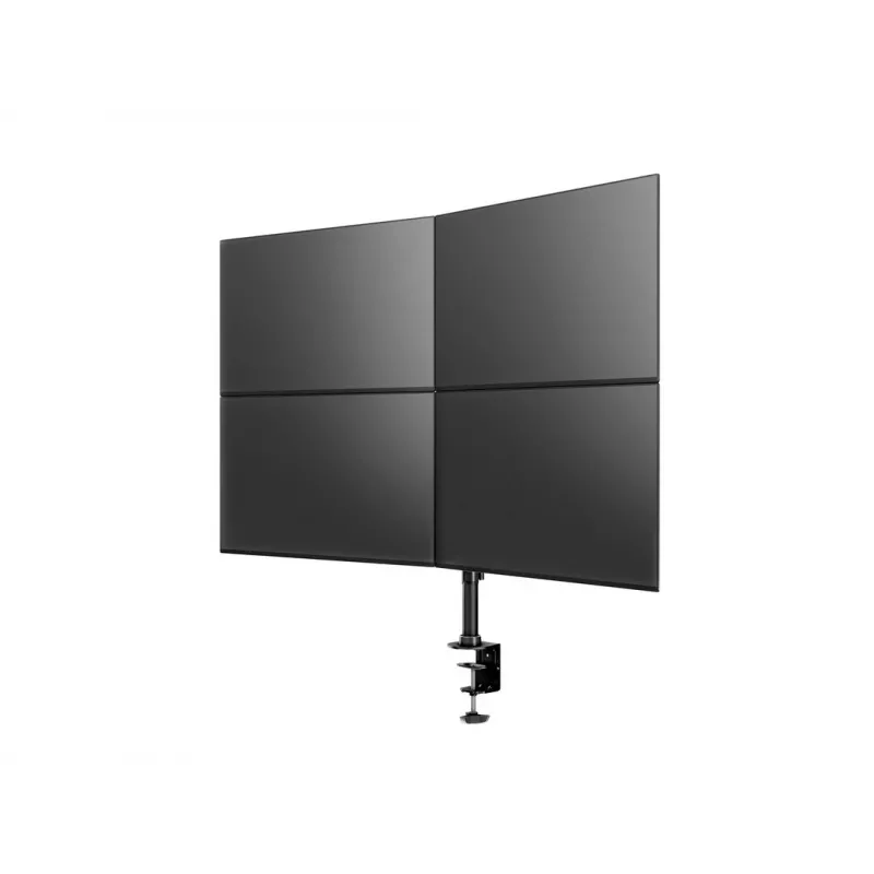 Multibrackets M Deskmount Basic Quad laikiklis monitoriui, spaustuvas/varžtinis, 32 kg, 38,1 cm (15 col.), 68,6 cm (27 col.), 100 x 100 mm, juodas