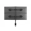 Multibrackets M Deskmount Basic Quad laikiklis monitoriui, spaustuvas/varžtinis, 32 kg, 38,1 cm (15 col.), 68,6 cm (27 col.), 100 x 100 mm, juodas