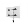Multibrackets M Deskmount Basic Quad laikiklis monitoriui, spaustuvas/varžtinis, 32 kg, 38,1 cm (15 col.), 68,6 cm (27 col.), 100 x 100 mm, juodas