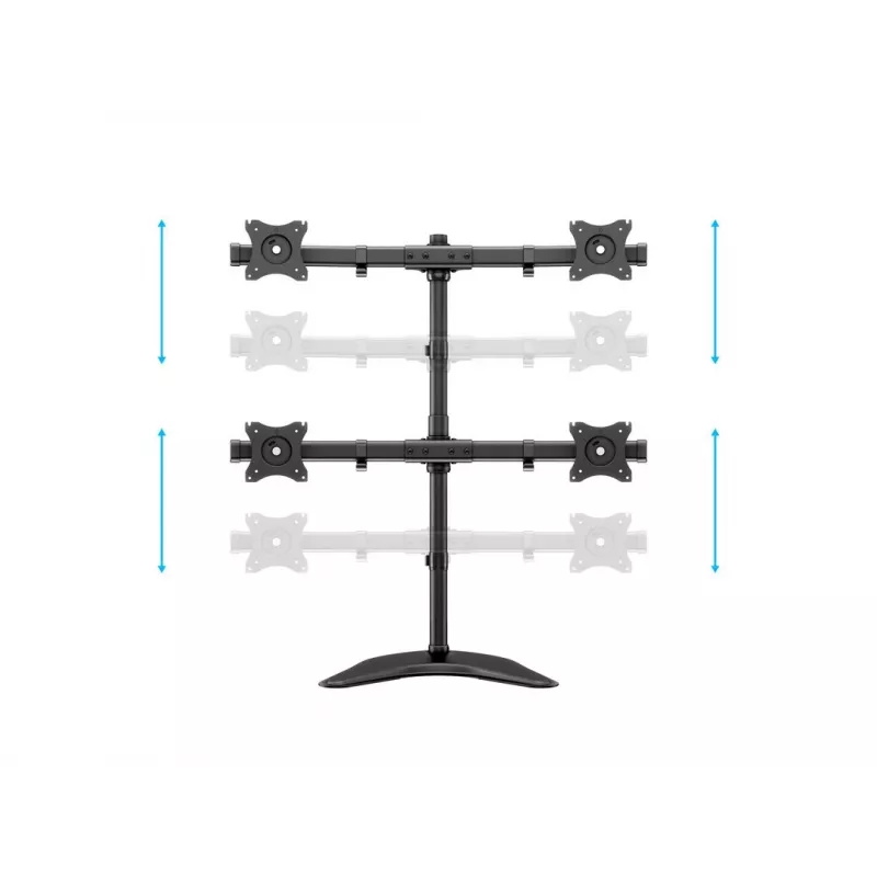 Multibrackets M Deskstand Basic Quad laisvai pastatomas monitorių stovas 32 kg 15-27 col.