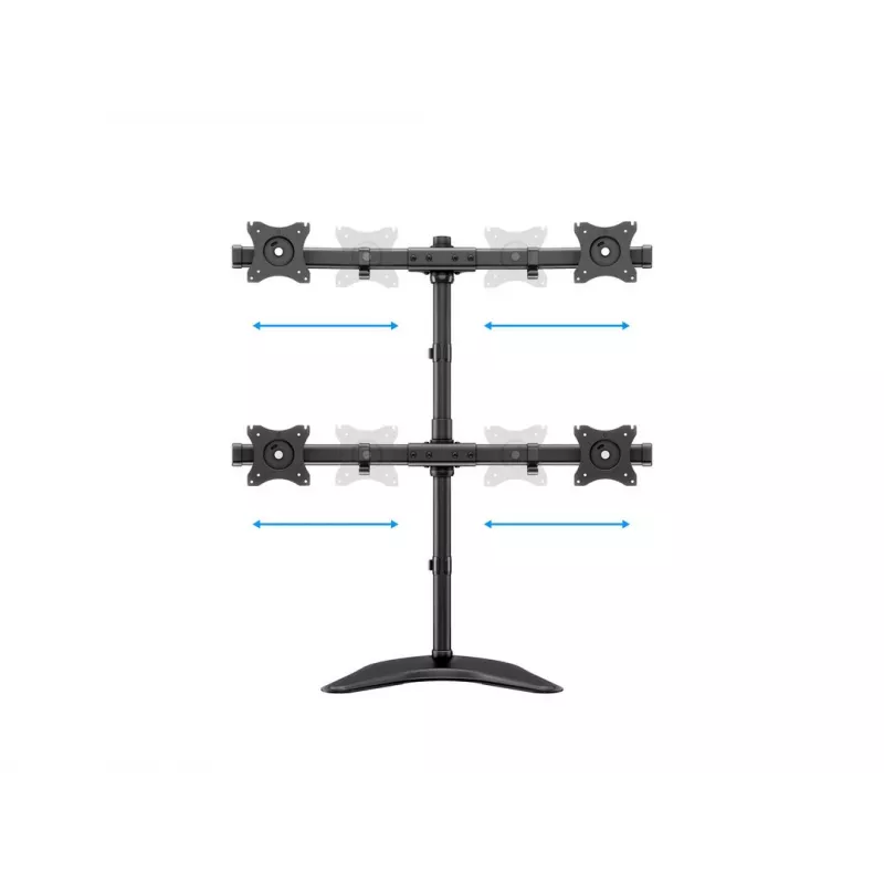 Multibrackets M Deskstand Basic Quad laisvai pastatomas monitorių stovas 32 kg 15-27 col.