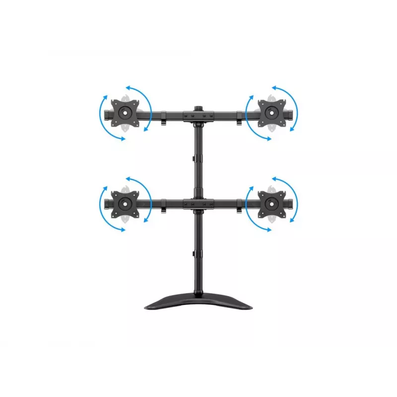 Multibrackets M Deskstand Basic Quad laisvai pastatomas monitorių stovas 32 kg 15-27 col.