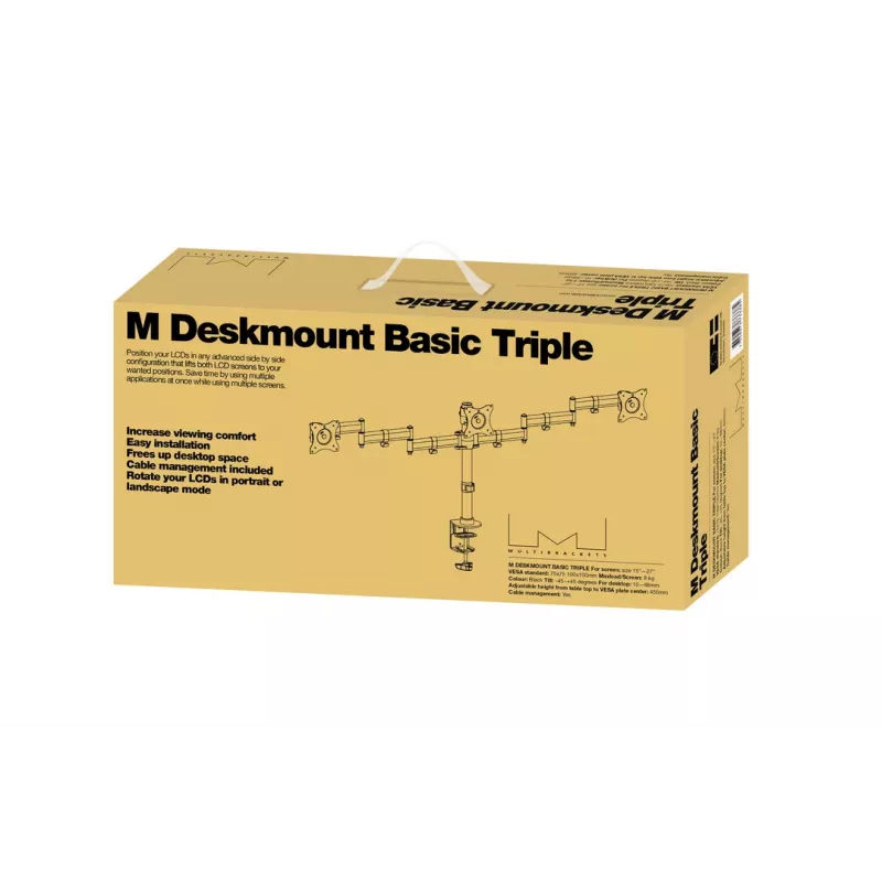 Triple monitor laikiklis Multibrackets M Deskmount Basic Triple