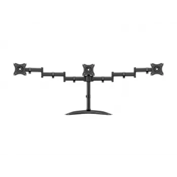 Monitorų stovas MULTIBRACKETS M Deskstand Basic Triple — 3 vietų, VESA 75x75–100x100, iki 24 kg, 15–27 colių ekranams, juodas