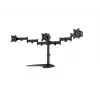 Monitorų stovas MULTIBRACKETS M Deskstand Basic Triple — 3 vietų, VESA 75x75–100x100, iki 24 kg, 15–27 colių ekranams, juodas
