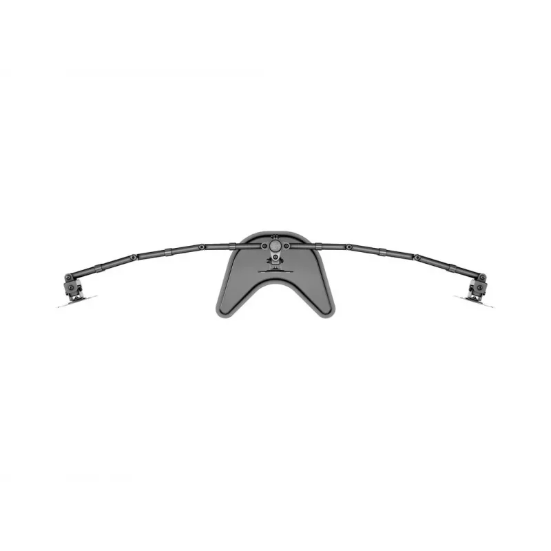 Monitorų stovas MULTIBRACKETS M Deskstand Basic Triple — 3 vietų, VESA 75x75–100x100, iki 24 kg, 15–27 colių ekranams, juodas