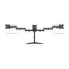 Monitorų stovas MULTIBRACKETS M Deskstand Basic Triple — 3 vietų, VESA 75x75–100x100, iki 24 kg, 15–27 colių ekranams, juodas