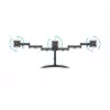 Monitorų stovas MULTIBRACKETS M Deskstand Basic Triple — 3 vietų, VESA 75x75–100x100, iki 24 kg, 15–27 colių ekranams, juodas