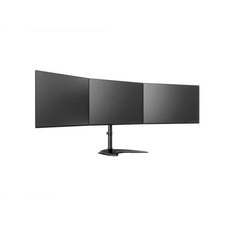 Monitorų stovas MULTIBRACKETS M Deskstand Basic Triple — 3 vietų, VESA 75x75–100x100, iki 24 kg, 15–27 colių ekranams, juodas