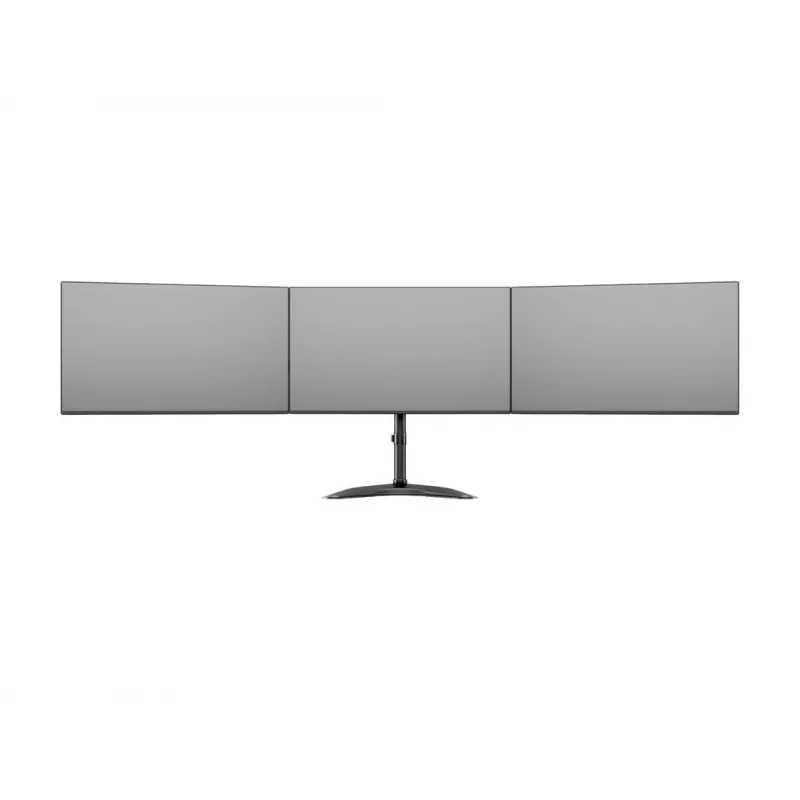 Monitorų stovas MULTIBRACKETS M Deskstand Basic Triple — 3 vietų, VESA 75x75–100x100, iki 24 kg, 15–27 colių ekranams, juodas