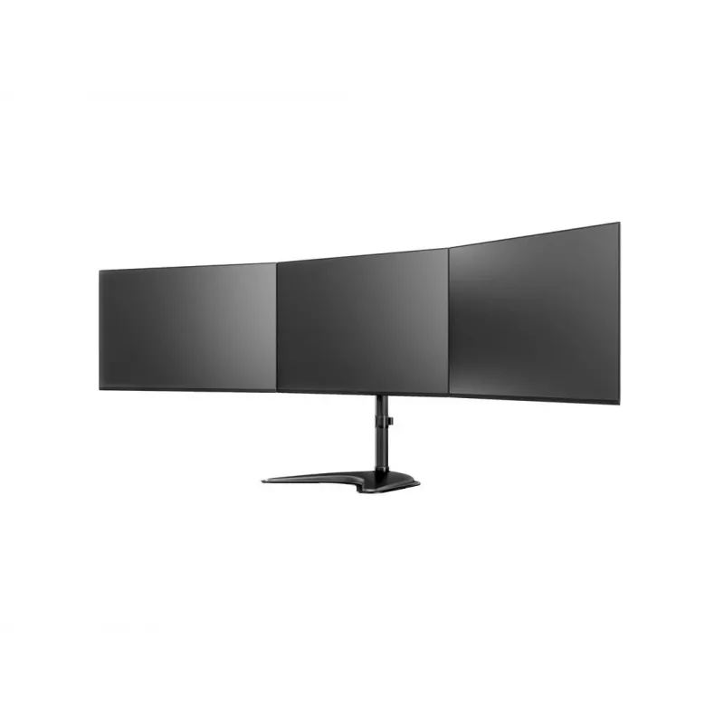 Monitorų stovas MULTIBRACKETS M Deskstand Basic Triple — 3 vietų, VESA 75x75–100x100, iki 24 kg, 15–27 colių ekranams, juodas